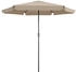 Kingsleeve Sonnenschirm Maui taupe Ø330cm UV-Schutz 80+