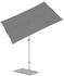 Glatz Sonnenschirm Suncomfort Flex-Roof 195x140 cm stone-grey