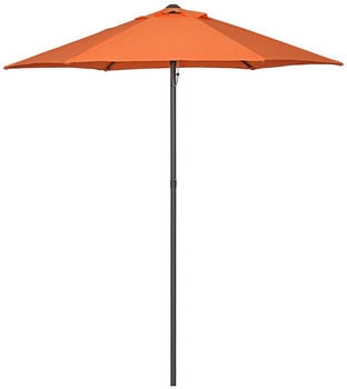 Outsunny Sonnenschirm mit Knickfunktion sechseckig Ø196 orange
