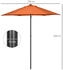 Outsunny Sonnenschirm mit Knickfunktion sechseckig Ø196 orange