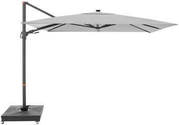 Doppler Pendelschirm myZone inkl. LED AX 300x220cm 8-teilig Hellgrau