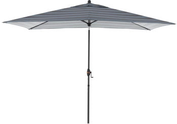 Doppler Mittelmastschirm myZone Auto Tilt 300x200cm 6-teilig Blau-Grau