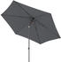anthrazit: Doppler Mittelmastschirm myZone Push Up 300cm 6-teilig