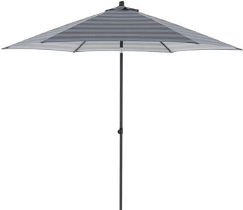 Doppler Mittelmastschirm myZone Push Up 300cm 6-teilig Blau-Grau