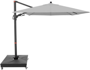 Doppler Pendelschirm myZone AX 210x210cm 8-teilig Hellgrau
