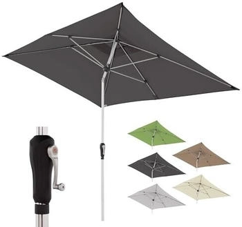 Doppler Sonnenschirm SL-AZ Auto Tilt 190x290 cm anthrazit
