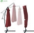 Vounot Round offset parasol Shanghai 300 cm Red with cover
