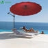 Vounot Round offset parasol Shanghai 300 cm Red with cover