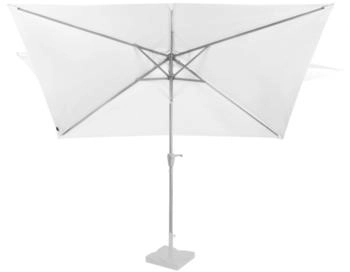VONROC Rectangular straight parasol Rapallo 200 x 300 cm White