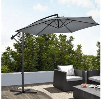 casa.pro Cantilever parasol Budva hexagonal 270 cm Grey