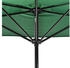 casa.pro Balcony parasol half-round 300 x 150 cm Green