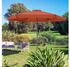 Kingsleeve Round tiltable straight parasol 330 cm Terracotta