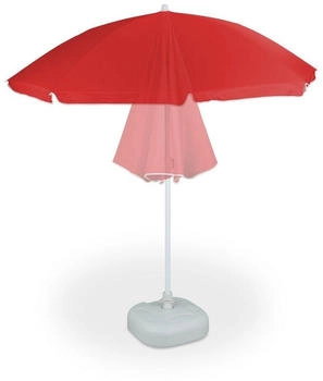 Relaxdays Tiltable straight parasol 180 cm Red