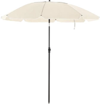 Songmics Round straight parasol 180 cm Beige