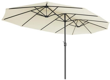 Songmics Double rectangular parasol 460 x 270 cm Beige