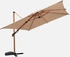 sweeek Rectangular offset parasol Etretat 300 x 400 cm Beige