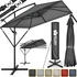 tillvex Rectangular offset parasol 330 cm Grey