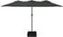 Double parasol with LED Grey