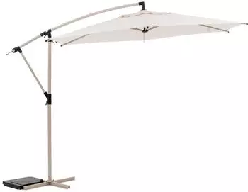 Hespéride Round offset parasol Manoa Clay and Wheat 3 m
