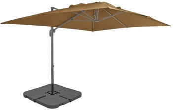 vidaXL Sonnenschirm mit Schirmst&auml;nder Taupe (276349)