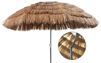 Mojawo Hawaii Gartnschirm rund &Oslash;1,6m Braun knickbar braun