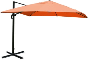 Mendler HWC-A96 3x4m (&Oslash;5m) Alu/Stahl terracotta ohne St&auml;nder orange 134324