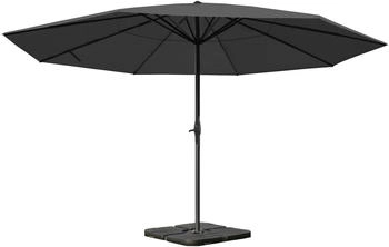 Mendler Meran Pro ohne Volant 5m anthrazit mit Ständer grau Metall 65185+31831