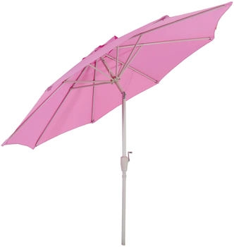 Mendler N19 Gartenschirm Ø 3m neigbar Polyester/Alu 5kg flieder lila 76710