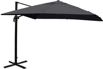 Mendler HWC-A96 3x4m (Ø5m) Polyester/Alu anthrazit ohne Ständer grau 76804