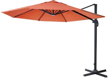 Mendler HWC-A96 rund Ø 3m Alu/Stahl terracotta ohne Ständer orange 138539