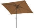 Svita 3x2m rechteckig kippbar Matt Taupe/Schwarz braun Multi-material 92442
