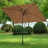 Svita 3x2m rechteckig kippbar Matt Taupe/Schwarz braun Multi-material 92442