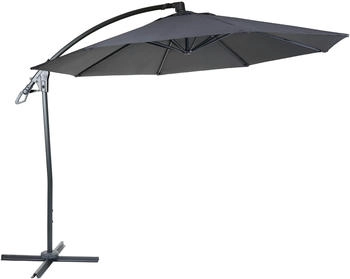 Mendler Deluxe HWC-D14 rund Ø 3m Alu/Stahl 14kg anthrazit ohne Ständer grau 39000