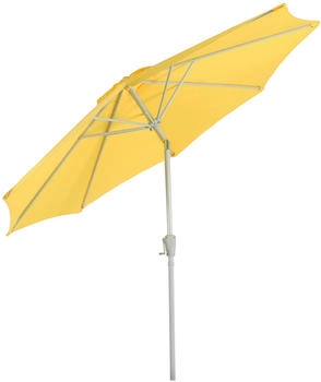 Mendler N19 Gartenschirm Ø 3m neigbar Polyester/Alu 5kg gelb gelb 76711
