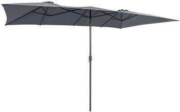 Costway Double Parasol 426x265cm gray