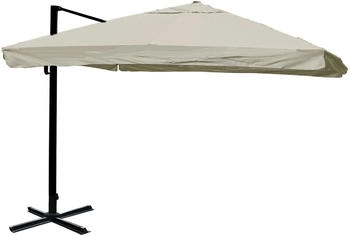 Mendler HWC-A96 3 x 4 m 5 m Alu/Stahl crème-grau beige 76874