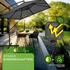 tillvex Rectangular offset parasol 330 cm Anthracite with base