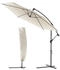 Vounot Round offset parasol 300 cm Grey with cover