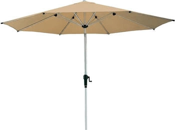 anndora Alu 350 cm Sonnenschirmdach Dark Natur