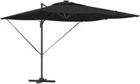 vidaXL Sonnenschirm Schwarz 286 x 284 x 270 cm Aluminium und Polyester