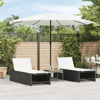 vidaXL Sonnenschirm mit Stahlmast 324x324x247 cm weiß (4005112)