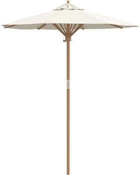 vidaXL Garten-Schirm 180x230 cm Bambus crème (4108080)