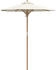 vidaXL Garten-Schirm 180x230 cm Bambus crème (4108080)