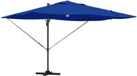 vidaXL Sonnenschirm mit LED-Lichtleisten Azurblau 351 x 250 x 253 cm