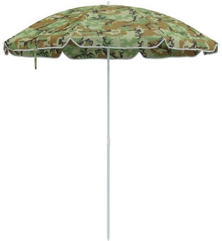 vidaXL Strandschirm faltbar Polyester 161 x 161 x 193 cm mehrfarbig (4010658)