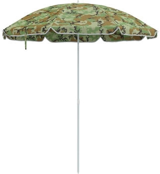 vidaXL Strandschirm mit Aluminiummast 240 cm tarnfarben (4010664)