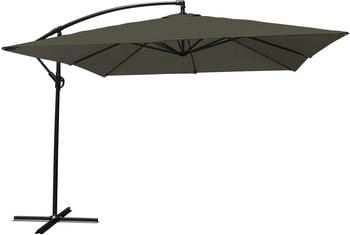 Happy Garden Square offset parasol Molokai 270 x 270 cm Grey