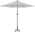 Doppler Mittelmastschirm myZone 305 cm Hellgrau 6-teilig (429465827)