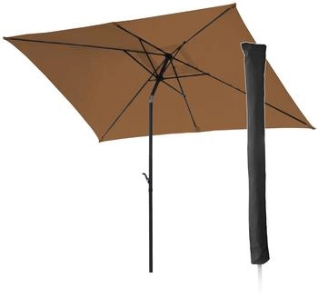 Svita 3x2m mit Sonnenschutz Matt Taupe/Schwarz (92552)