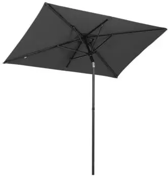 Sekey Balkonschirm 200 x 125 cm Rechteckig grau